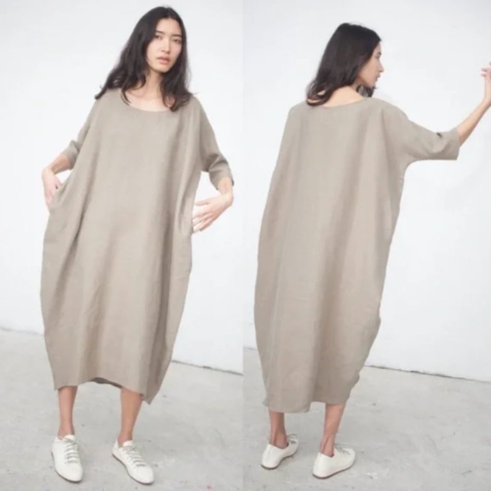 🇱🇷 Rachel Craven Linen Dress - rust, size 1 (S/M)